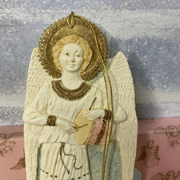Vintage 1991 United Design Angels Collection Drummer Resin 9" Ornament w/ box - Picture 2 of 12